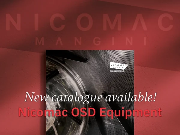 Sezione del sito Nicomac che presenta il catalogo OSD Equipment per impianti e tecnologie dedicate alla produzione farmaceutica.